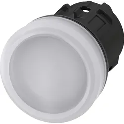 Siemens 3SU1001-6AA60-0AA0 Leuchtmelder 22mm rund Kunststoff weiß Linse glatt