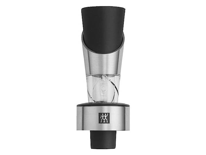 ZWILLING Décanteur à vin\, Transparent\, Argent\, Noir