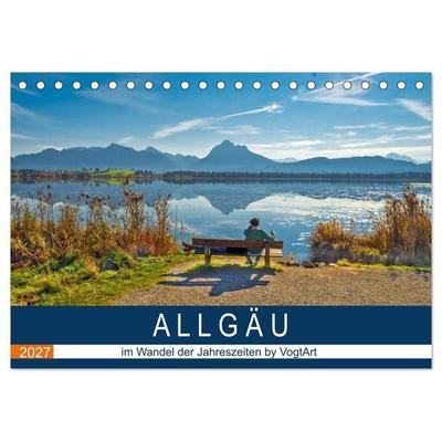 ALLGÄU, im Wandel der Jahreszeiten. (Tischkalender 2027 DIN A5 quer), CALVENDO Monatskalender