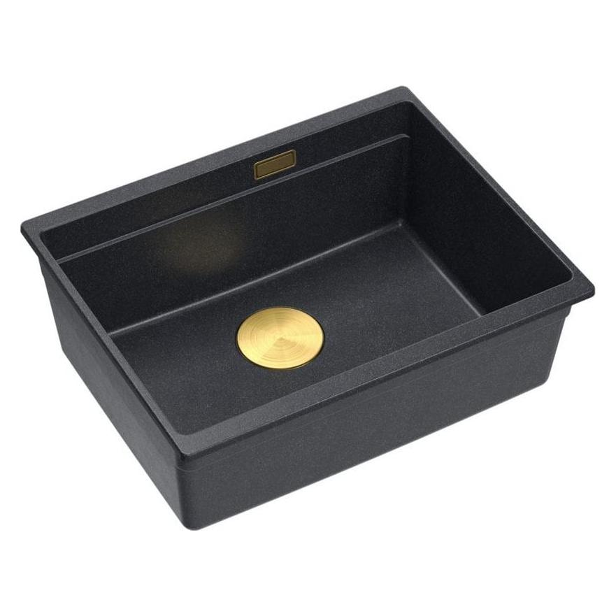 Quadron Zlewozmywak GraniteQ Logan 100 Czarny Metalik (45.10 cm, 45.10 cm) (48046495)