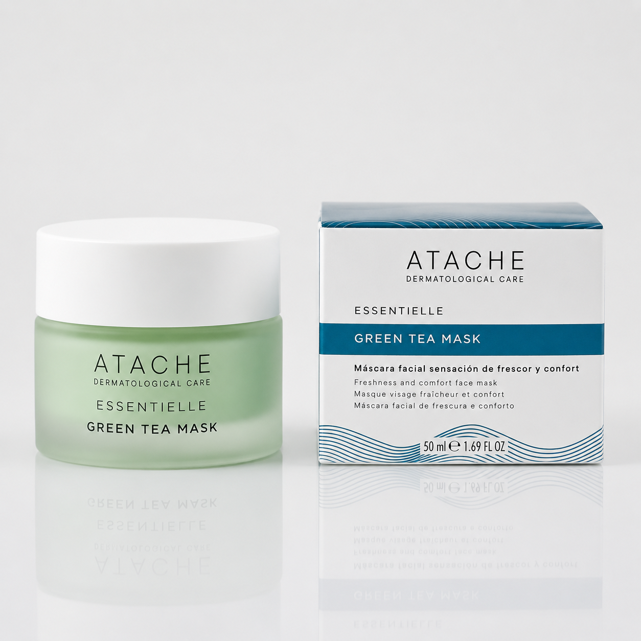 Atache Essentielle Green Tea Mask - Mascarilla Facial Anti-Edad 50ml