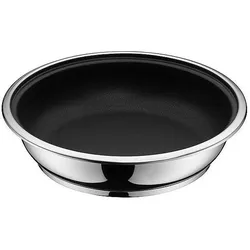 WMF Click&Serve Bratpfanne mit Antihaftversiegelung, 24 cm, Pfanne + Kochtopf, Schwarz, Silber