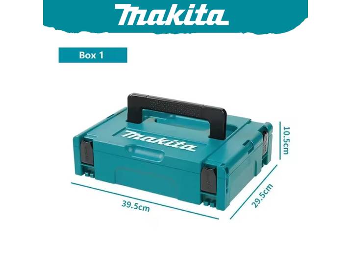 Makita 197210-9 Makpac boîtier imbriqué petite boîte à outils de stockage empilable robuste Durable de grande capacité 199852-5/142770-6