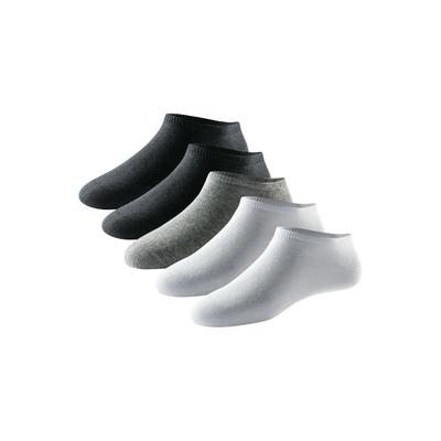 Sneakersocken SCHIESSER "Bluebird", Herren, Gr. 39-42, schwarz-weiß (901, sortiert), Baumwollmischung, Socken Sneakersocken, spezielle Stay-Fresh-Ausrüstung für langanhaltende Frische