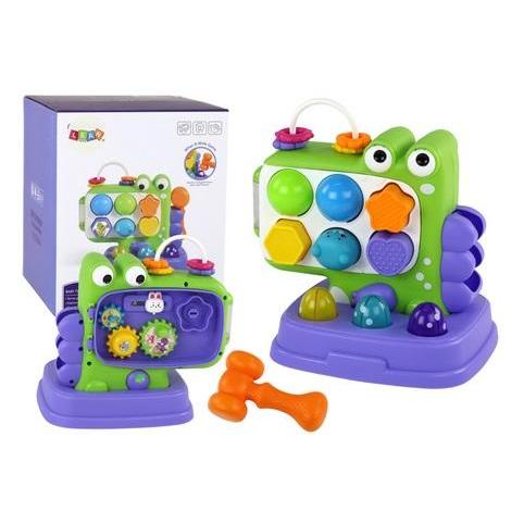 Lean Toys Lehrtafel mit einem Whac-A-Mole-Dinosaurierhammer (42949075)