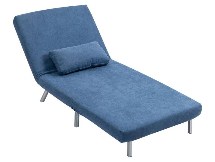 HOMCOM Schlafsessel 3-in-1 klappbar Schlafsofa mit Bettfunktion Relaxsessel