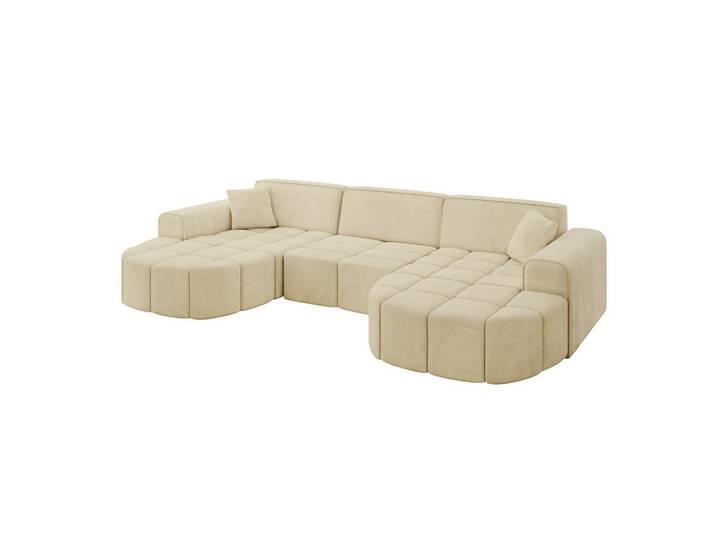 WOHNLANDSCHAFT LIVO-U1 - 315x173x79,5 cm Beige