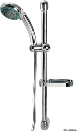 Osculati Soffione saliscendi ed accessori Doccia saliscendi Wash tubo in PVC grigio