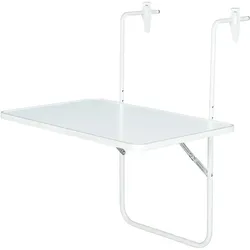 Balkon-Hängetisch   ¦ weiß ¦ Maße (cm): B: 40
