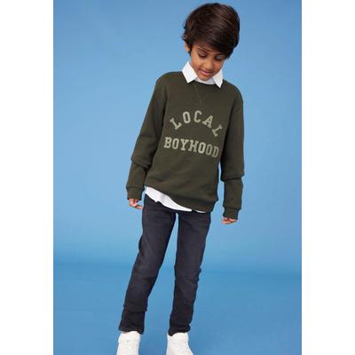 Name It "NKMSILAS XSLIM JEANS 2002-TX NOOS" slim fit, Denim, Abriebeffekte, angesetztes Bündchen