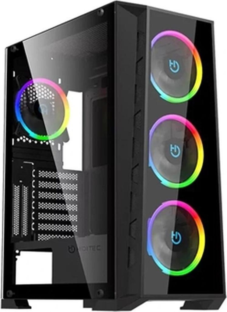 Hiditec MH12 Gaming PC Tower, Zwart, ATX, E-ATX, ITX, Micro ATX