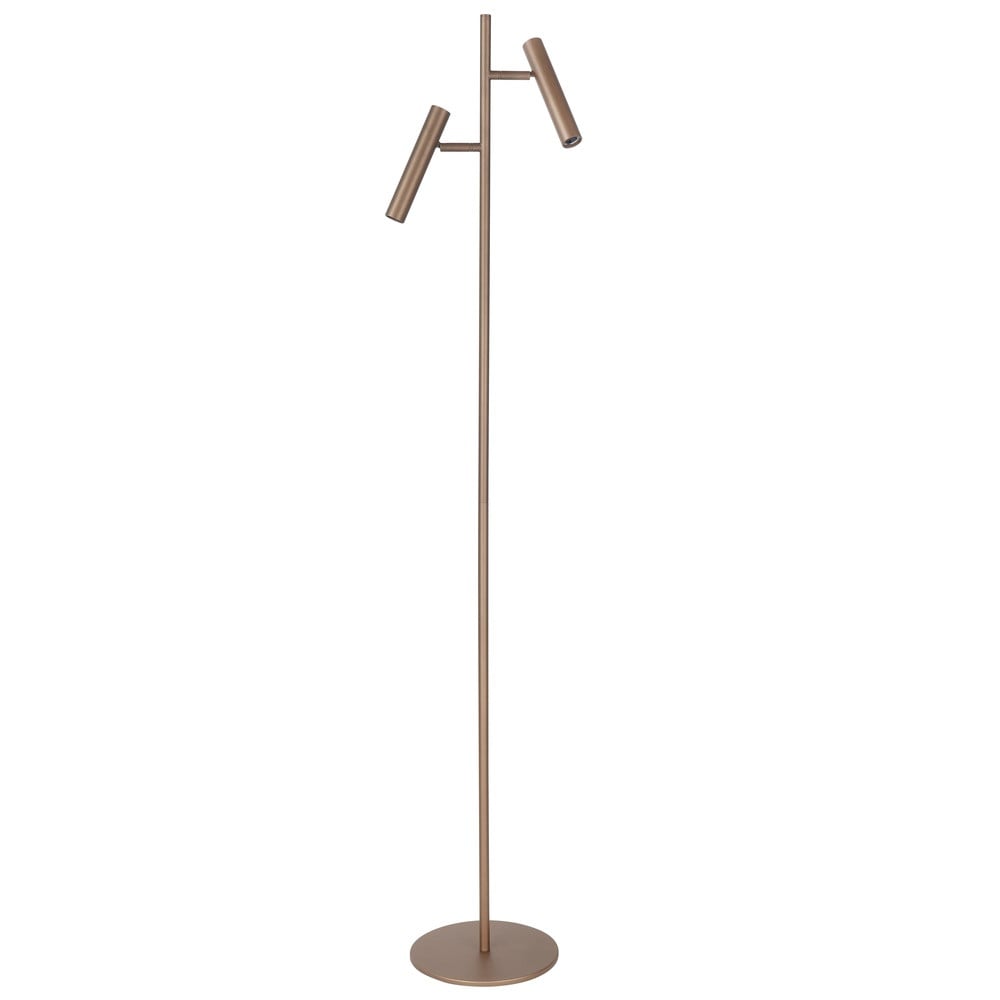 Highlight Piero Design vloerlamp - Koper/Brons - 2-lichts