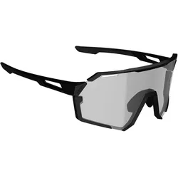 Leatt, Unisex, Sportbrille, Sunglasses RideViz Pro Black Iriz Silver 17 VLT (black-silver matt, Silver), Schwarz, Silber