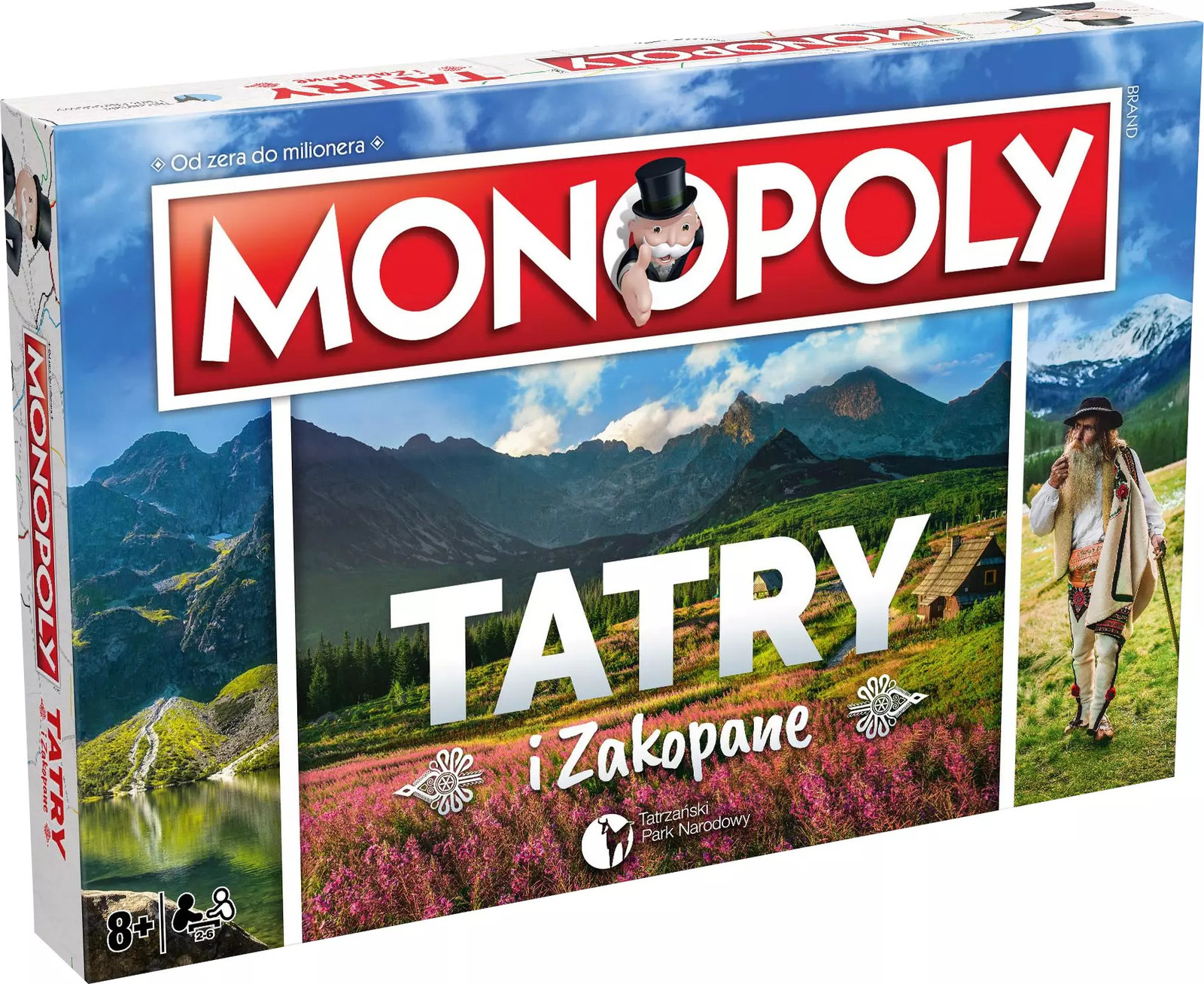 Monopoly spel editie Tatra en Zakopané met de thematische uitbreiding Winnende zetten van Mazak