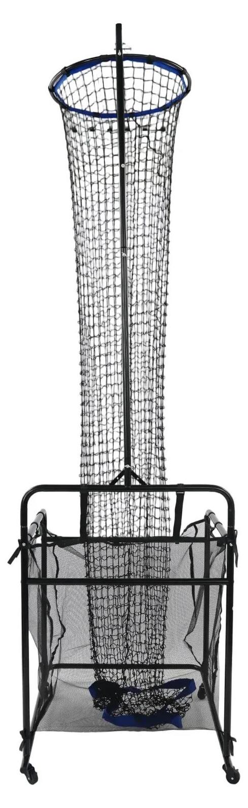 Volleyball Trainingsgerät 330 cm - Zuspiel- und Aufschlagtrainer - Verstellbare Höhe 1,7-3,3 m - Winkel 0-90° - Für Techniktraining - Schwarz