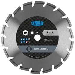 TYROLIT Fugenschnittblatt | Asphalt DxTxH 400x3,2x25,4 FSA, Form: C7SW, Art. 574845