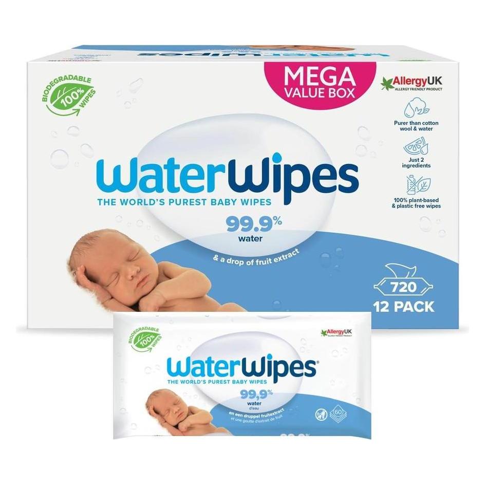 WaterWipes Feuchttücher (12 x 60 Stk.) (57571)