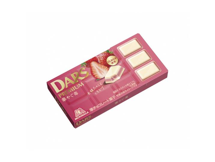 Morinaga Dars Premium chocolat blanc à la fraise 46,8 g