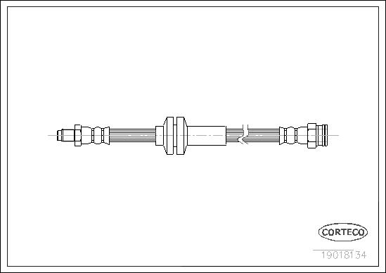 Corteco Bremsschlauch 19018134 Vorderachse Für Lancia