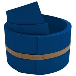 zaun|zu® Sichtschutzstreifen Premium Halbe Set Einzelstreifen Enzianblau 2,55m