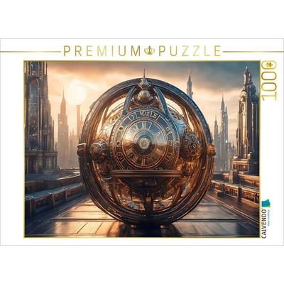CALVENDO Puzzle Futuristische Zeitmaschine | 1000 Teile Lege-Größe 64x48cm Foto-Puzzle für glückliche Stunden