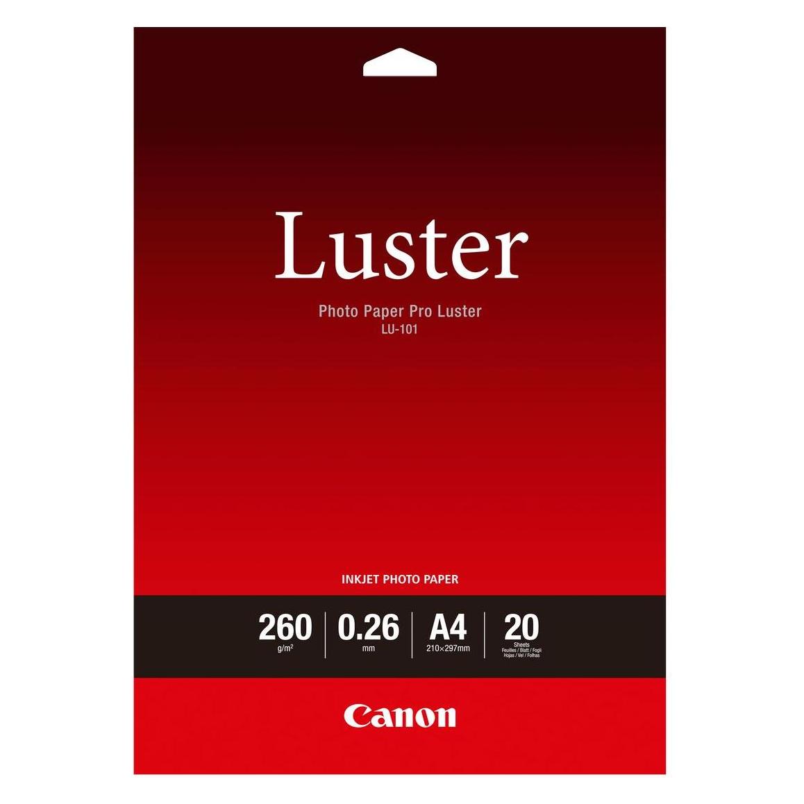 Canon LU-101 Pro Luster (260 g/m², A4, 20 Stk.) (6211B006)
