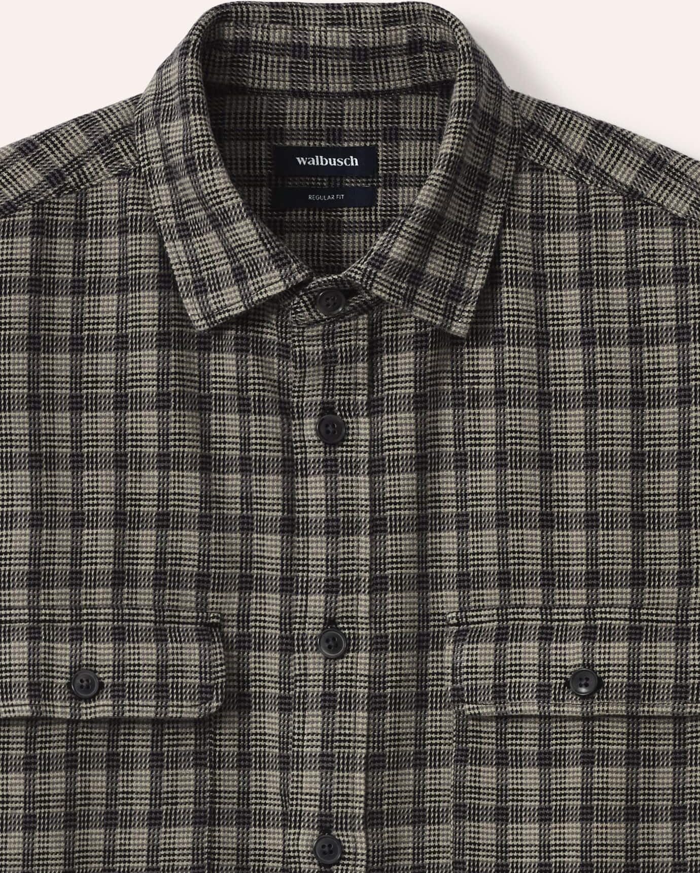 Walbusch Flanell-Overshirt, Regular Fit#noch offen: Größenlauf, Farbe Grau, 41/42, extra weicher Baumwoll-Flanell modern und vielseitig Herren