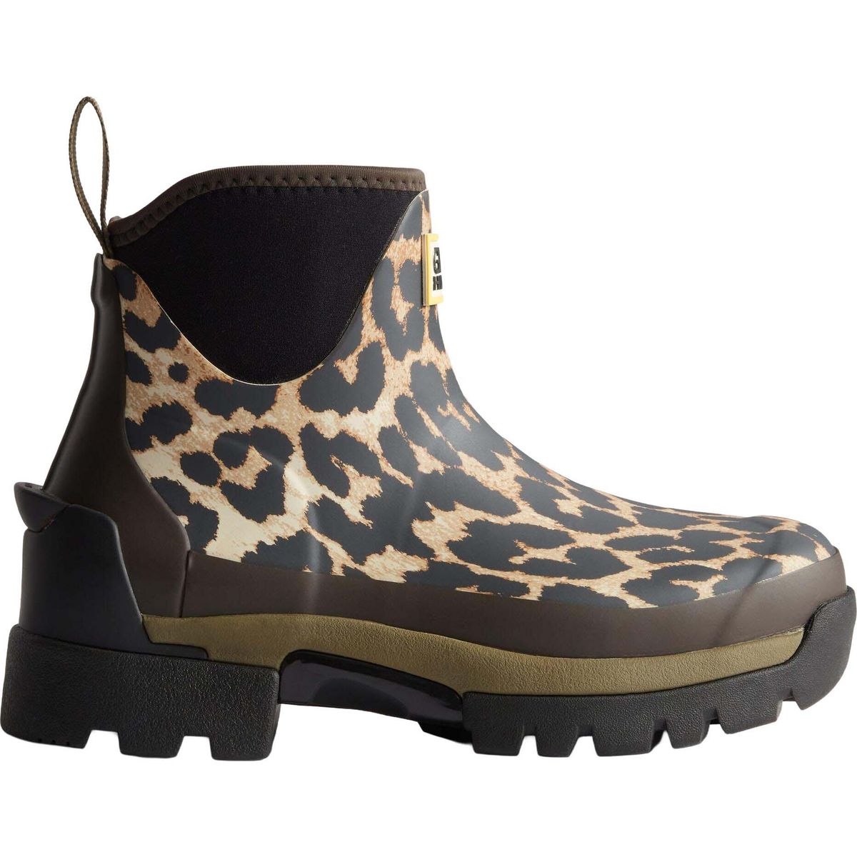 Hunter Ganni x Hunter Balmoral Ankle Boot leopard/black (OU) 5 HFRW0020262-OU-5