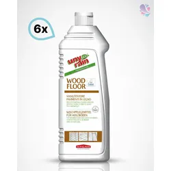umweltfreundliches Wischpflegemittel für Holzböden, ECOLABEL, 6 x 1000 ml Flasche, auf pflanzlicher Basis, sehr ergiebig