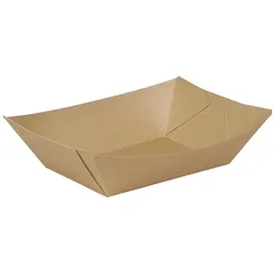 greenbox - Premium-Karton-Snack-Schalen 800 ml, braun, bio-beschichtet, 200 St.