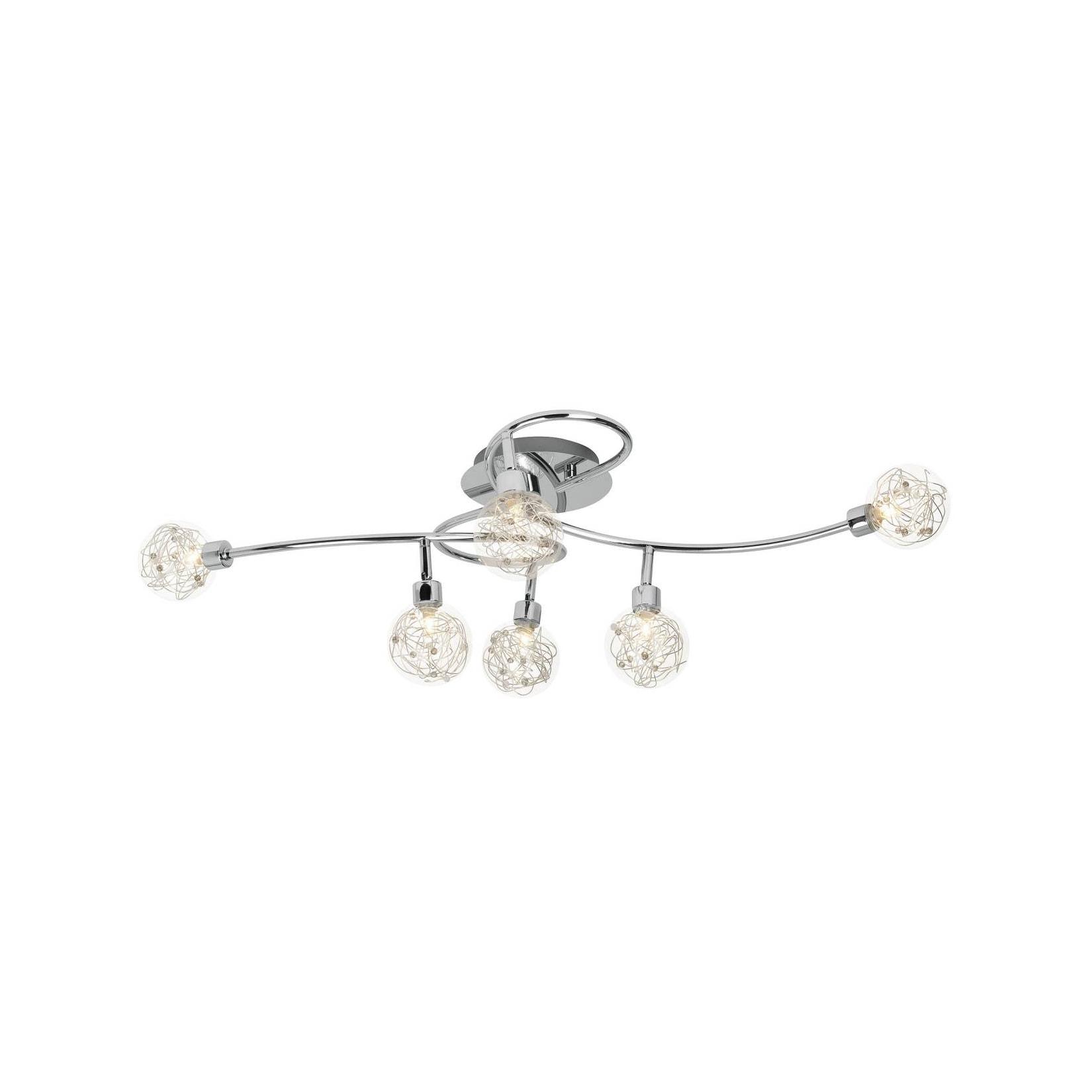 BRILLIANT Lampe Joya Deckenspot 6flg chrom 6x QT14, G9, 33W, geeignet für Stiftsockellampen (nicht enthalten) Köpfe schwenkbar