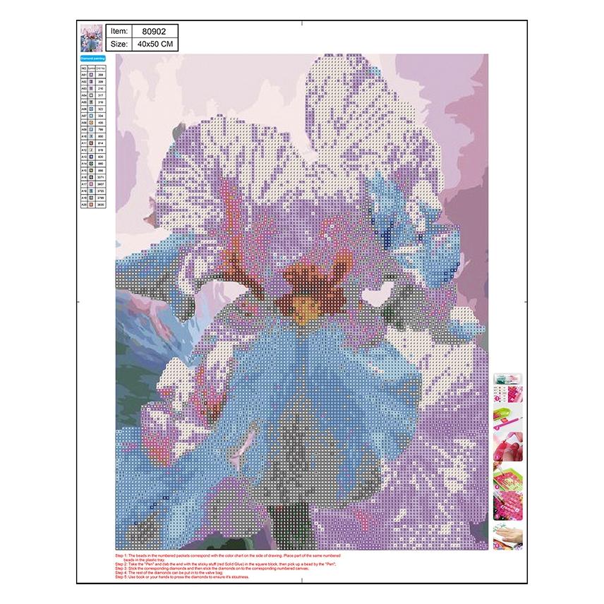 Centrum Diamond Painting 40*50cm. BLOMSTER (80902)