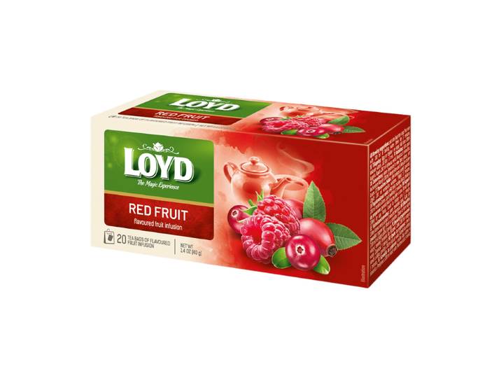 LOYD Infusion aux fruits rouges, 20 sachets de 2 g