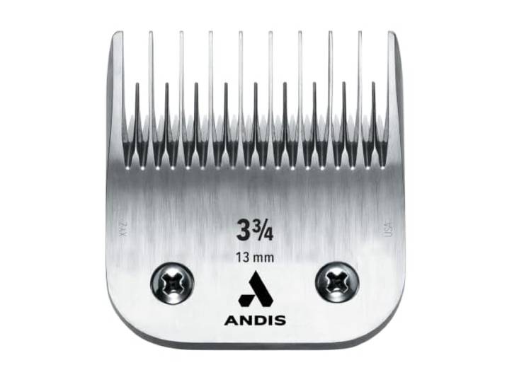 Andis UltraEdge, afneembaar blad voor hondentondeuse - van gehard koolstofstaal, met 3¾-inch vertanding (9,5 cm) - Geschikt voor de AGC en BDC-serie - 1,3 cm snijlengte, chroom