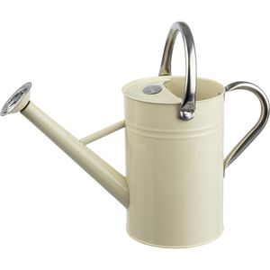 Kent&Stowe Gießkanne 735906, creme, Stahl, mit Brausekopf, 4,5 Liter