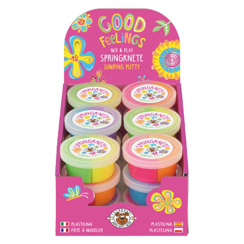 Trendhaus Springknete Good Feelings Mix & Play 2-farbig 25g 3fach sortiert (968173)