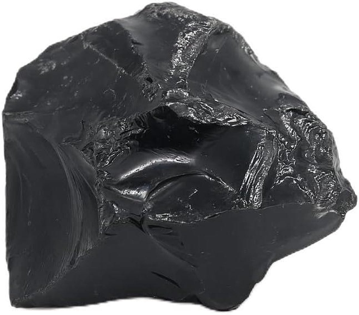 Obsidiaan Ruwe Steen Zwart - 100 gram