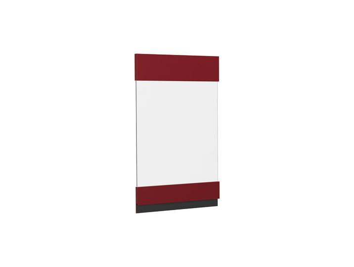 Vicco Küchenfront R-Line Rot 39.6 x 59 cm Möbelfront für den Hängeglasschrank, Holzwerkstoff, Rechteckig, 39.6x59x1.6 cm, Küchen, Küchenmöbel, Küchenschränke, Küchenoberschränke