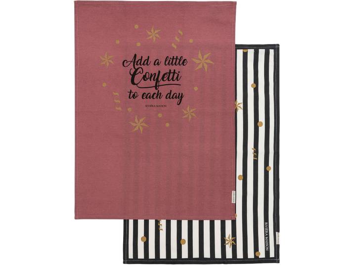 RIVIERA MAISON RM Geschirrtuch Happy Confetti - Material: Baumwolle - 225