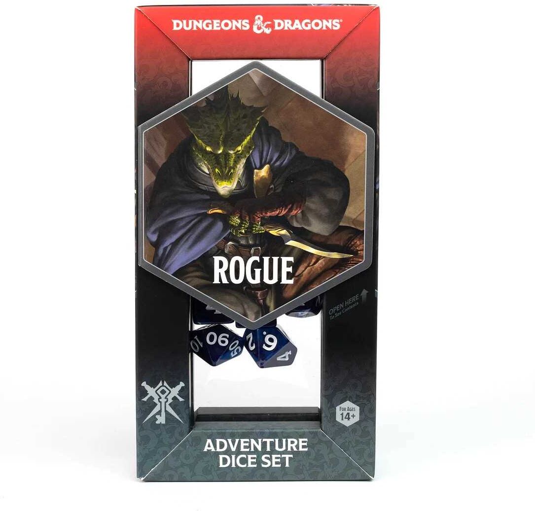 Sirius Dice Dungeons & Dragons Adventure Dice Set – Rogue: Purple, Officially Licensed, Purple Colourway, Tabletop Roleplaying Game Dice