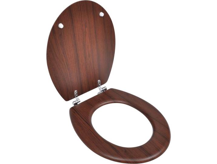 Vidaxl Toilettensitz einfaches Design MDF Brown