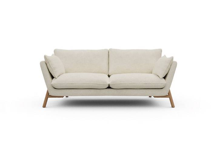 moebelfaktor Sofa Emil 2-Sitzer, schräg gestellte Armlehnen, hoher Rücken