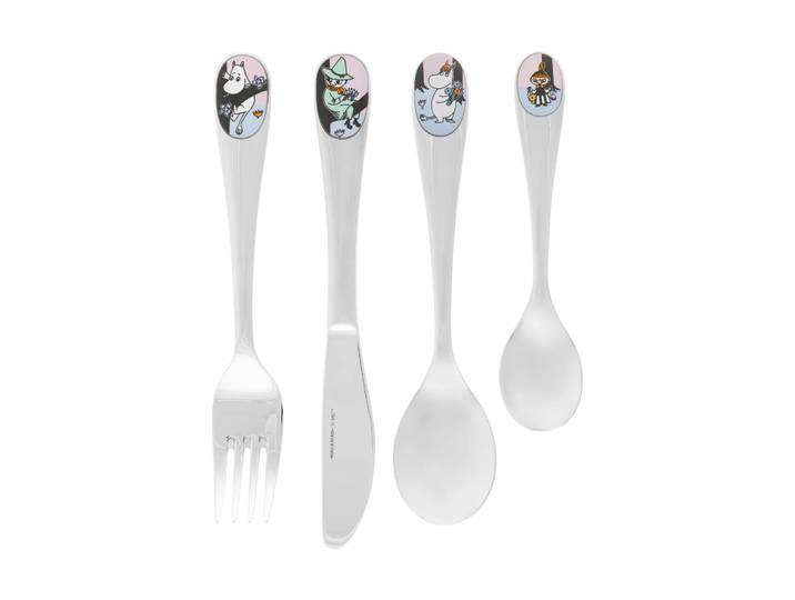 Moomin Arabia Friends Forever set de couverts pour enfants, 4 pièces Multi