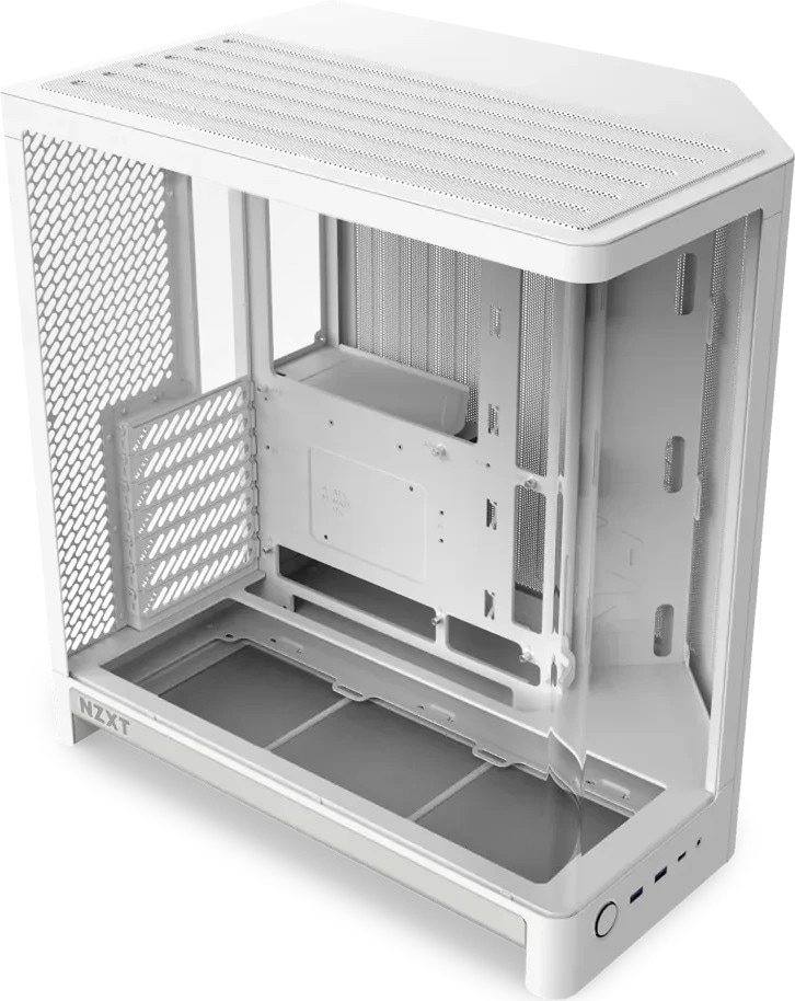 NZXT H6 2026 Mid-Tower Airflow Gaming Gehäuse Weiß Glasfenster CC-H62FW-01