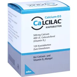 Calcilac Kautabletten 500 mg/400 I.e. 120 ST