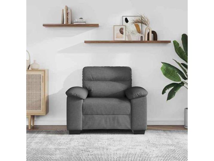 NEUF®Mobilier/Siège de salon - BESTMEUBLE - Fauteuil - Dossier Rembourrés - sofa de Salon - Gris foncé - 100x81x84cm tissu FR5791861