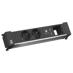 BACHMANN POWER FRAME Medium 2x Schutzkontakt 1x USB Charger 1x ABD 916.0514