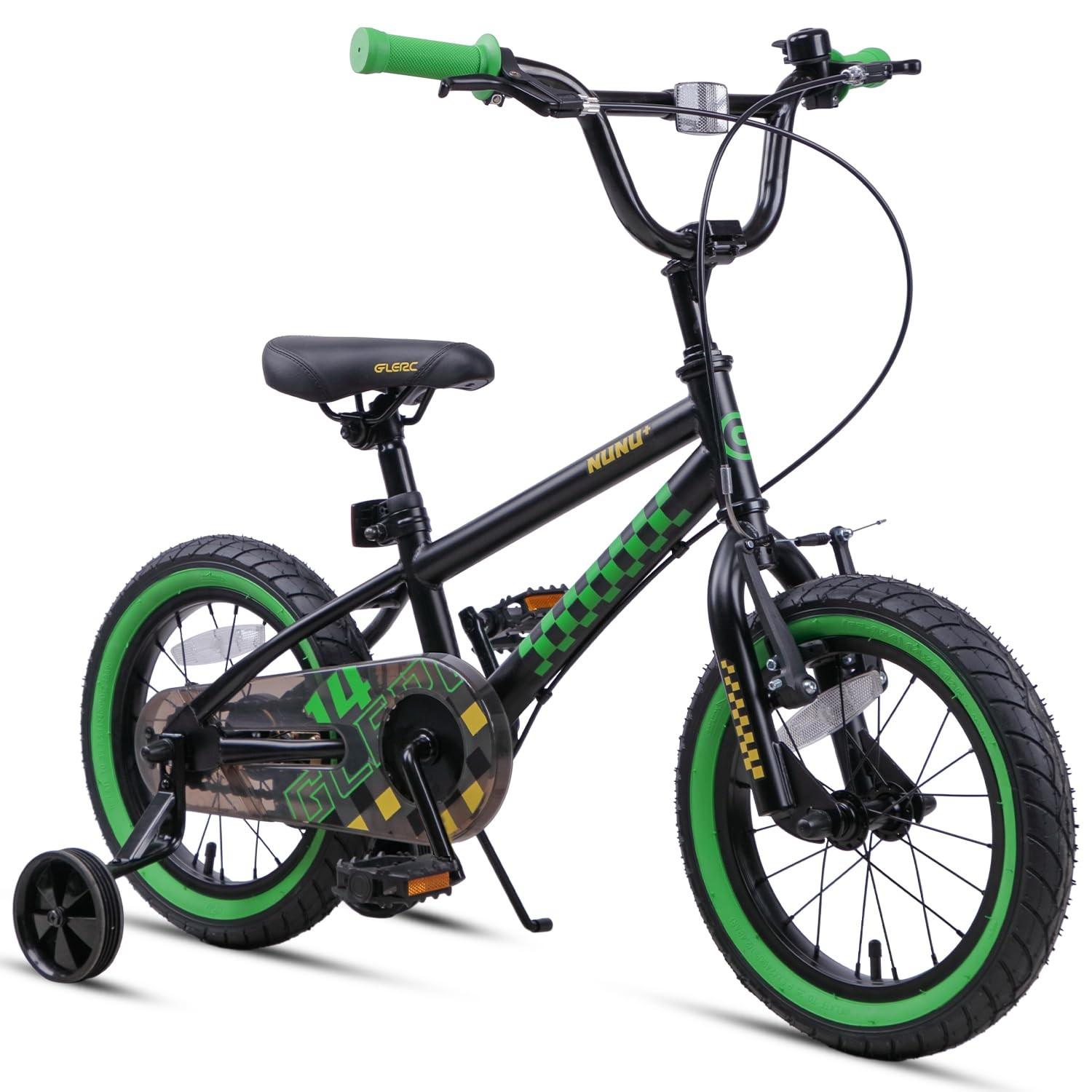 BMX-Stil Kinderfahrrad, 14 Zoll, mit Stützrädern und Handbremsen