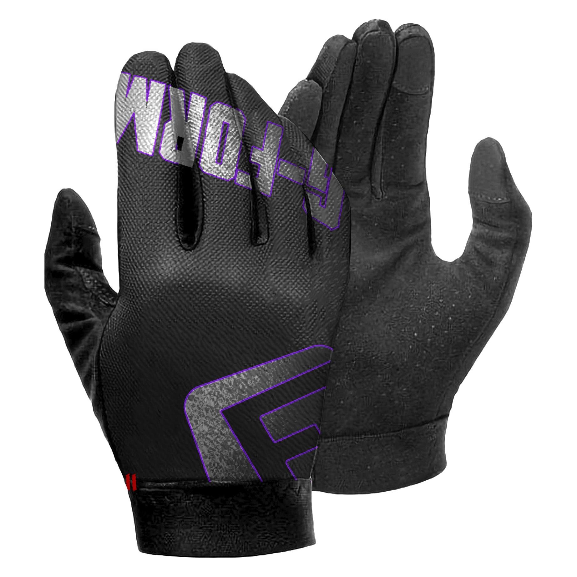 G-Form Tempo MTB Handschuhe, Schwarz/Lila, Erwachsene L (L) (TG23001405)