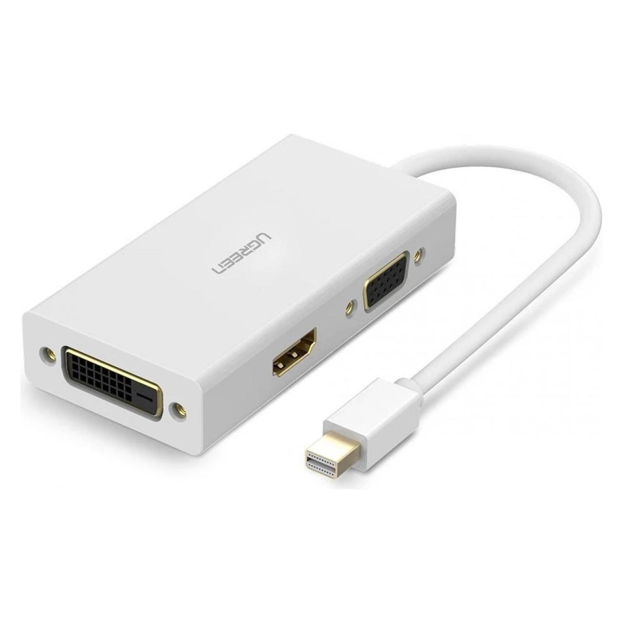 Ugreen Mini Display Port auf HDMI, VGA und DVI Adapter (HDMI, VGA) (20417)